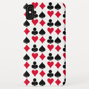 Patroon met kaartsymbolen afspelen iPhone XS max hoesje