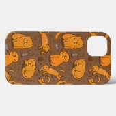 Patroon met katten Case-Mate iPhone case (Achterkant (horizontaal))