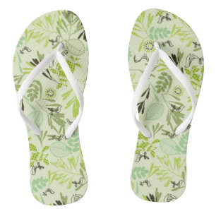 patroon met kleine baby teenslippers