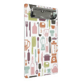 Patroon met kleurrijke kookpictogrammen mini klembord (Schuin)