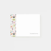 Patroon met kleurrijke kookpictogrammen post-it® notes (Voorkant)