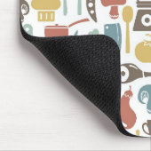 Patroon met kookpictogrammen muismat (Hoek)