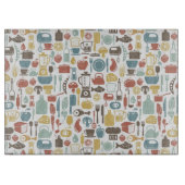 Patroon met kookpictogrammen snijplank (Voorkant)