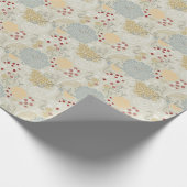 patroon met krultuinen cadeaupapier (Hoek)