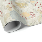 patroon met krultuinen cadeaupapier (Rol Hoek)