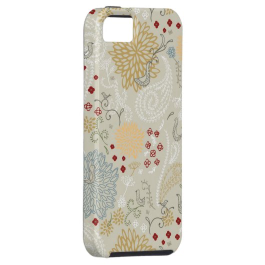 patroon met krultuinen Case-Mate iPhone case (Back/Rechts)