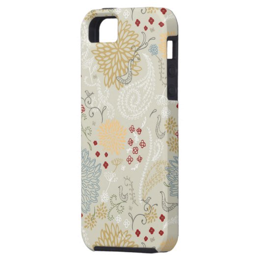 patroon met krultuinen Case-Mate iPhone case (Achterkant Links)