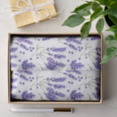 Patroon met lavender Waterverf Flowers Tissuepapier (Geschenk)