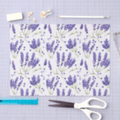 Patroon met lavender Waterverf Flowers Tissuepapier (Craft)