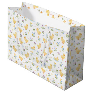 Patroon met Mooie Eendjes en Wilde Bloemen Groot Cadeauzakje