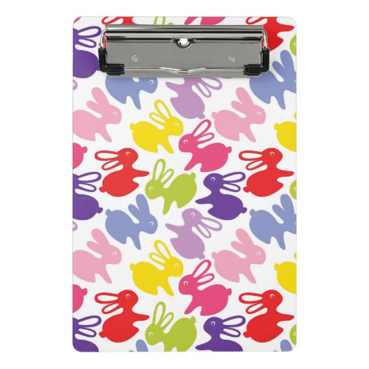 patroon met Paaskonijnen Mini Klembord (Voorkant)