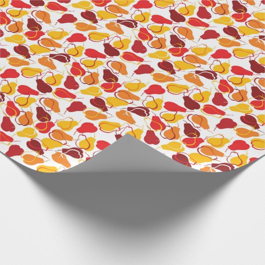 Patroon met peren cadeaupapier (Hoek)