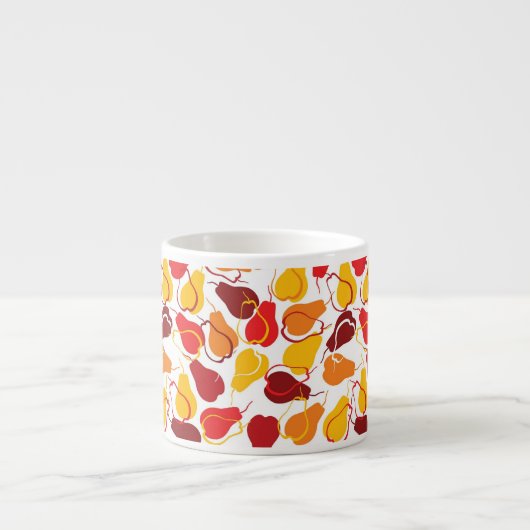 Patroon met peren espresso kop (Voorkant)