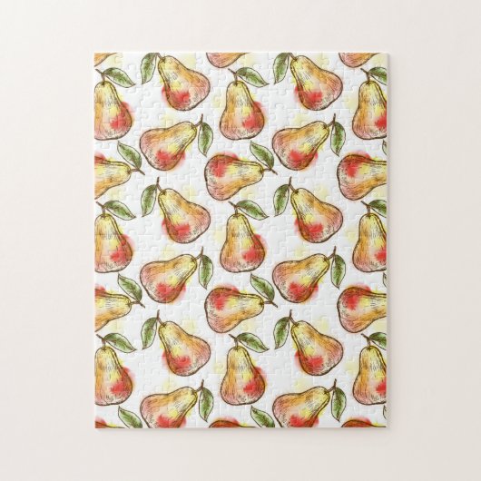 Patroon met peren legpuzzel (Verticaal)