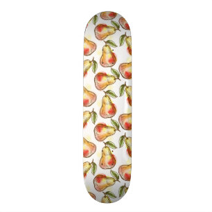 Patroon met peren skateboard