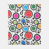 Patroon met Pickleballen  Fleece Deken (Voorkant)