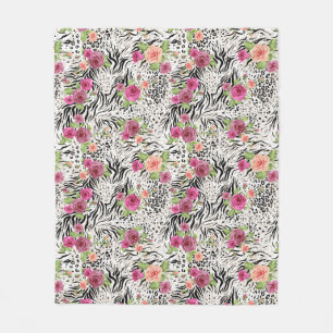 Patroon met proefafdrukken fleece deken