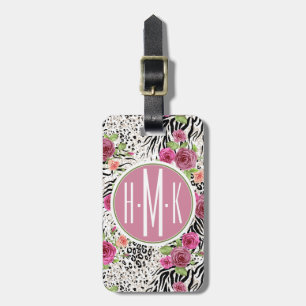 Patroon met proefafdrukken   Monogram Bagagelabel