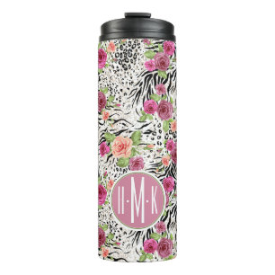 Patroon met proefafdrukken Monogram Thermosbeker