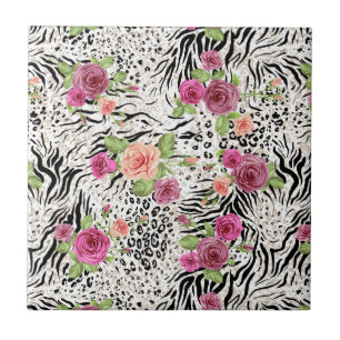 Patroon met proefafdrukken tegeltje