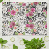 Patroon met proefafdrukken theedoek (Gevouwen)