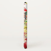 Patroon met rode bloemen Case-Mate iPhone case (Achterkant / rechts)