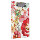 Patroon met rode bloemen klembord (Rechts)