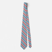 Patroon met rode en blauwe strepen stropdas (Voorkant)