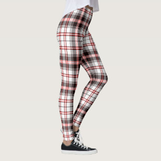 Patroon met rood en zwart Tartan Leggings