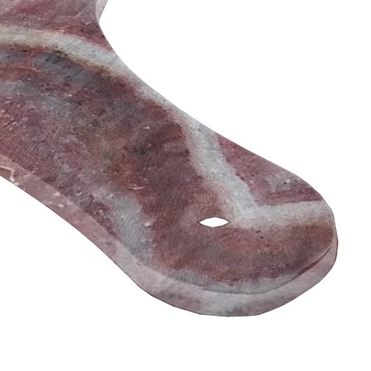 Patroon met rood gepantserd snijplank (Hoek)