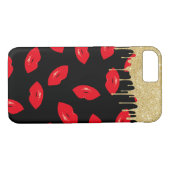 Patroon met roodgloeilamppatroon, modern Gold Driv Case-Mate iPhone Case (Achterkant (Horizontaal))