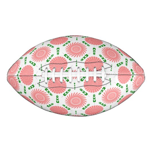 patroon met roze bloemen american football (Voorkant)