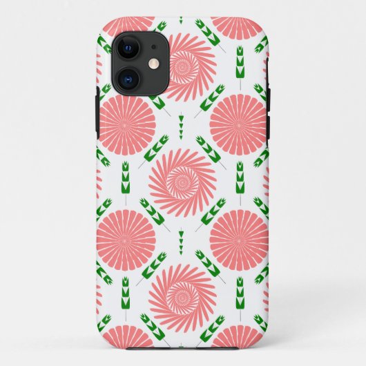 patroon met roze bloemen Case-Mate iPhone case (Achterkant)