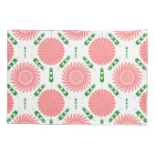 patroon met roze bloemen kussensloop (Achterkant)