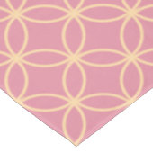 patroon met roze en roos gouden insluitende cirkel tafelkleed (Gekanteld)