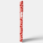 patroon met schattig roze en rode harten Aangepast Case-Mate iPhone Case (Achterkant / Rechts)