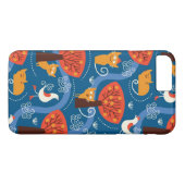 patroon met schattige katten en vogels Case-Mate iPhone case (Achterkant (Horizontaal))