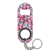 patroon met schattige kawaï - doodle cats 2 sleutelhanger flessenopener (Achterkant)
