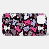 patroon met schattige kawaii - doodle katten 3 Case-Mate iPhone case (Achterkant (horizontaal))
