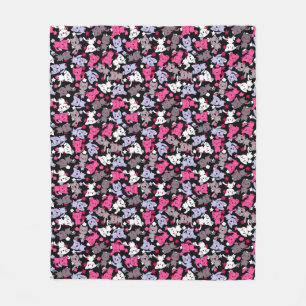 patroon met schattige kawaii - doodle katten 3 fleece deken