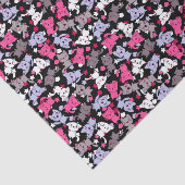 patroon met schattige kawaii - doodle katten 3 tissuepapier (Detail)