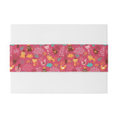 Patroon met schattige vogels en katten uitnodigingen wikkel (Achterkant Voorbeeld)