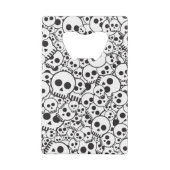 Patroon met schedels kredietkaart flessenopener (Achterkant)