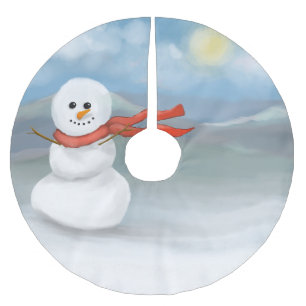 Patroon met sneeuwman kerstboom rok