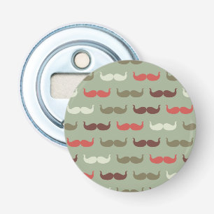  patroon met snor button flesopener