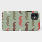 patroon met snor Case-Mate iPhone case (Achterkant (horizontaal))