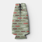  patroon met snor flesjeskoeler (Achterkant)