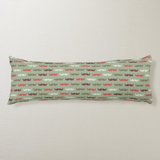 patroon met snor lichaamskussen (Voorkant)