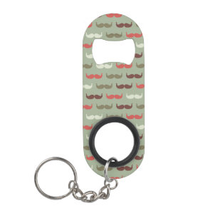 patroon met snor mini flessenopener