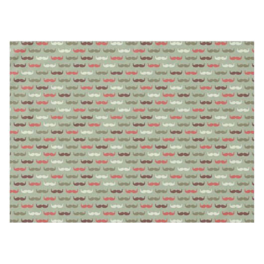  patroon met snor tafelkleed (Voorkant (Horizontaal))